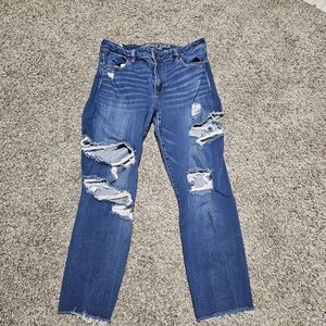 American Eagle Outfitters Blue Super Stretch Jeans